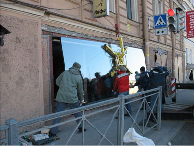 крупногабаритные витрины